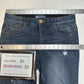 Democracy Jeans Womens 8 Ab Solution Ankle Skimmer Blue Denim Distress *Flaw