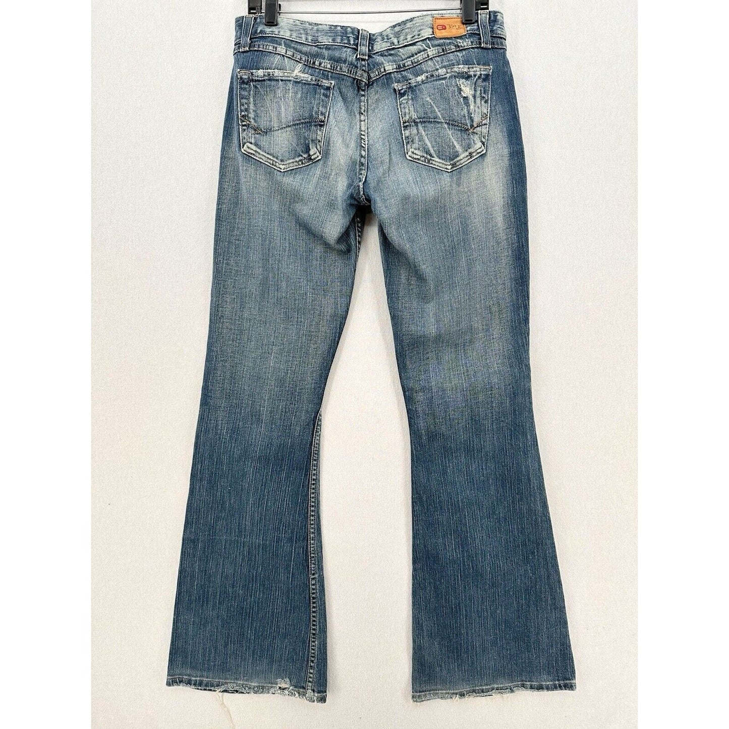 Vintage BKE Jeans Womens 34x34.5 Star Flare Distressed Hippie Western Y2K Tag31