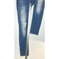 BKE Jeans Womens 26 Stella Skinny Blue Stretch Denim Grunge Distressed *Spot