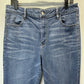 American Eagle Jeans Womens 14 Super Hi Rise Jegging Super Stretch Blue *Flaw