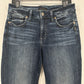 Silver Jeans Womens 31 Suki Capri Curvy Midrise Blue Stretch Denim Crop Western