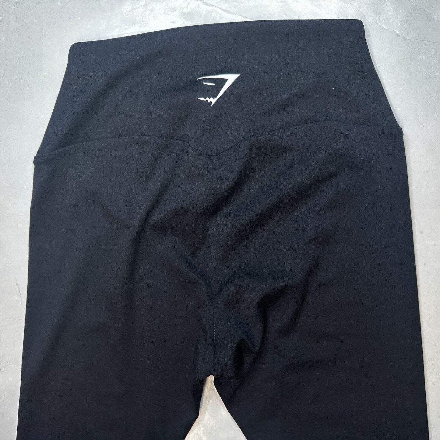 Gymshark Legging Small Fraction Black Womens Training Workout Gym Spellout EUC