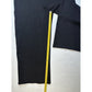 St John Pants Women 14 Black Caviar Santana Knit Wide Crop Wool Blend PullOn EUC