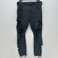 American Eagle Jeans 16 Short Super Hi Rise Jegging Next Level Black Distressed