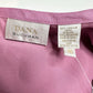 Dana Buchman Skirt Womens 10 Linen Midi Pink Asymmetrical Zip Coastal Barbie NEW