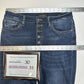 Judy Blue Jeans Womens 11 30 Skinny Ankle Blue Stretch Denim Button Fly Distress