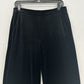 J Jill Wearever Pants Women Small Velvet Full Wide Leg Black Pull On Pockets EUC