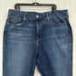 Good American Jeans Womens 22 Good Straight Blue Denim Distressed Fray EUC