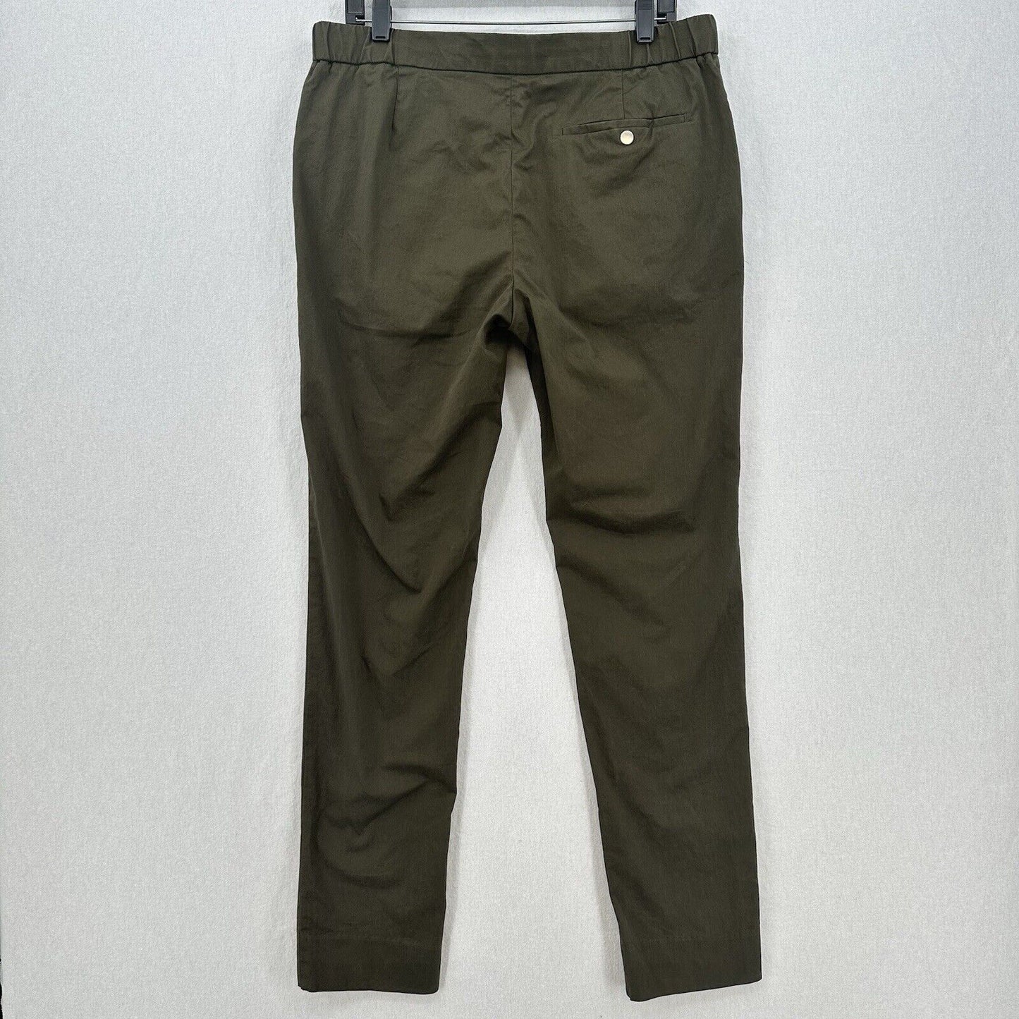 L Estrange Pants Mens Large The 24 Trouser Slim Fit Tapered Khaki Green Stretch