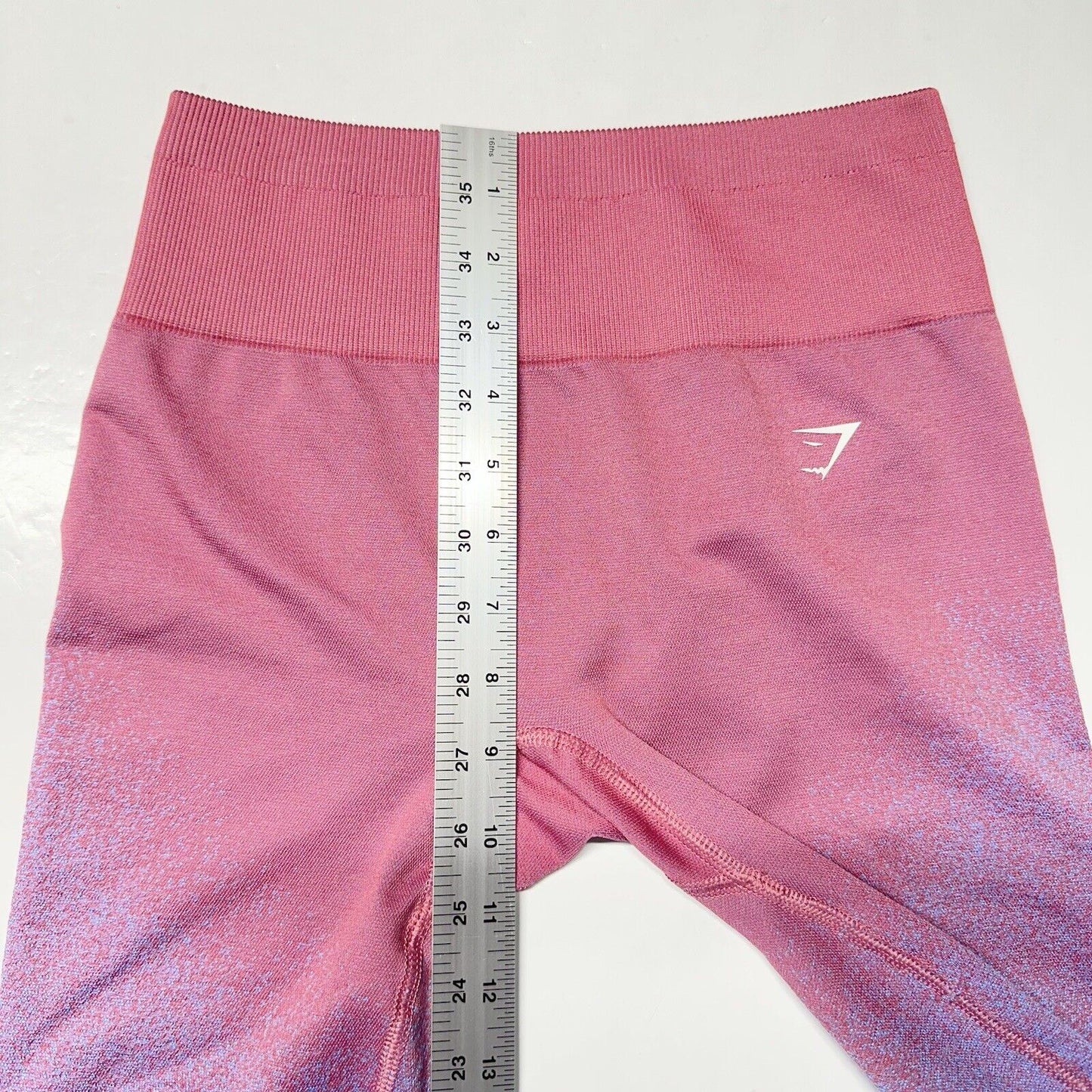 Gymshark Legging Womens Small Adapt Ombre Seamless Pink Blue Training EUC