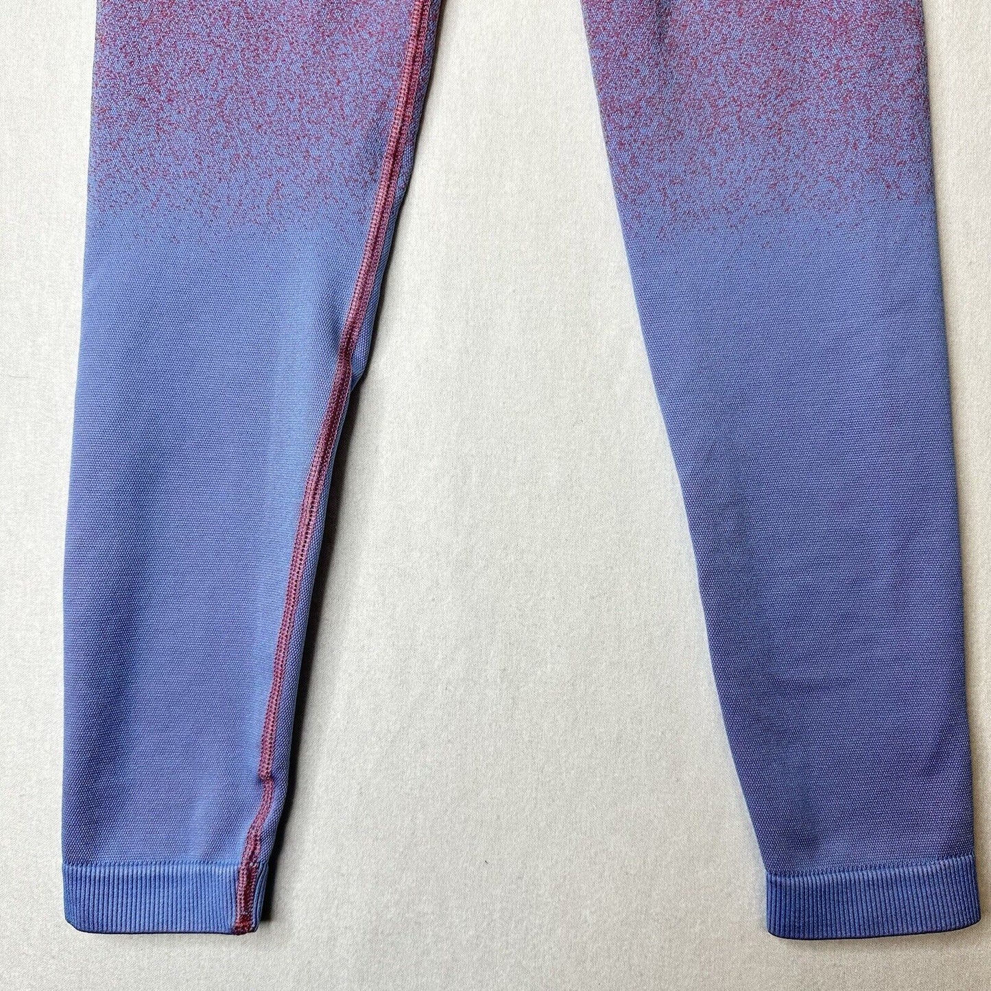 Gymshark Legging Womens Small Adapt Ombre Seamless Pink Blue Training EUC