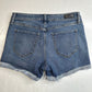 Abercrombie Fitch Harper Lowrise Midi Shorts 27/4 Denim Blue Jean Cuffed Fray