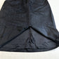 Lafayette 148 Skirt Women 12 Navy Blue Pencil Knee Length Back Slit Acetate/Silk