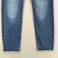 Apt 9 Jeans Womens 8 Capri Tummy Control Blue Stretch Denim Comfort Button Fly