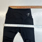 Gymshark Legging Small Fraction Black Womens Training Workout Gym Spellout EUC