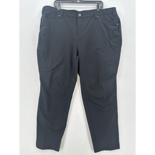 Duluth Trading Pants Womens 22W Flexpedition Slim Leg Black Hiking Gorpcore EUC