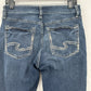 Silver Jeans Womens 30 Avery Skinny Crop Curvy Stretch Blue Denim Dark Wash