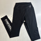 Gymshark Legging Small Fraction Black Womens Training Workout Gym Spellout EUC