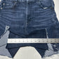 American Eagle Shorts Women 14 Curvy Super Hi Rise Shortie Next Level Blue Denim