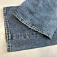 Vigoss Jeans Womens 18 Marley Straight Blue Distressed Stretch Denim Medium Wash