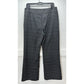 Chicos Pants 2 Womens 12 Gray Plaid Wide Leg Trouser Career Knit Stretch EUC