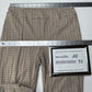 ILTM I Love Tyler Madison Pants Womens Medium Slim Leg Brown Plaid Career Preppy