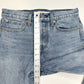 Levis Wedgie Jeans 27 US 4/5 Skinny Ankle Blue Denim Button Fly Distress Fray