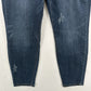 Judy Blue Jeans Womens 14W Relaxed Tapered Blue Stretch Denim Distressed