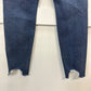 American Eagle Jeans 16 Super Hi Rise Jegging Super Stretch Blue Denim Distress