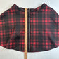 Hot Topic Skirt Womens Large Red Plaid Zip Off Circle Short Academia Pockets EUC