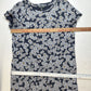 Toad Co Dress Medium Windmere II Shift Tshirt Stretch Blue Floral Pockets EUC