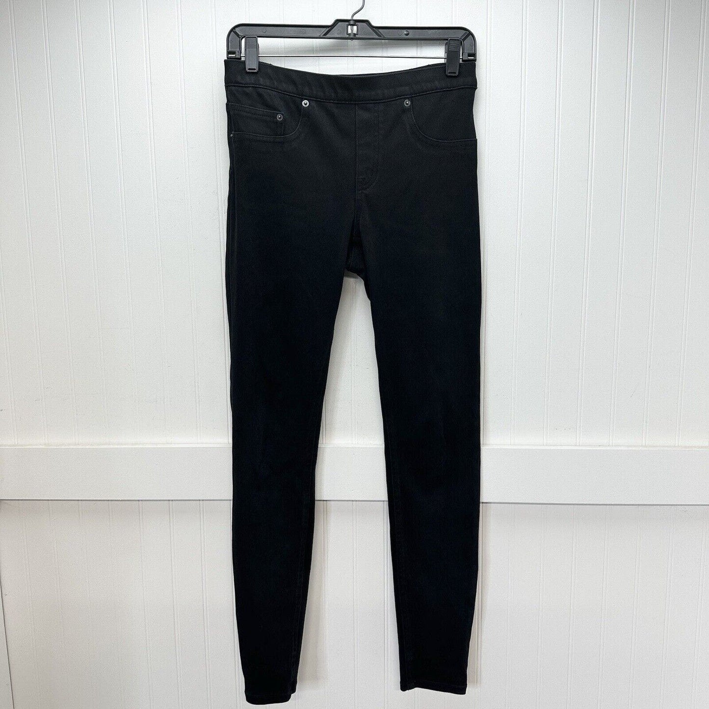 Spanx Jeans Womens Medium Jegging Skinny Black Stretch Pull On Denim Comfort