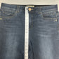 Democracy Jeans Womens 14 Skinny Ab Technology Blue Stretch Denim Booty Lift