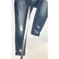 BKE Jeans Womens 27 Parker High Rise Ankle Skinny Blue Denim Grunge Distressed