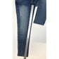 Democracy Jeans Womens 8 Ab Solution Ankle Skimmer Blue Denim Distress *Flaw