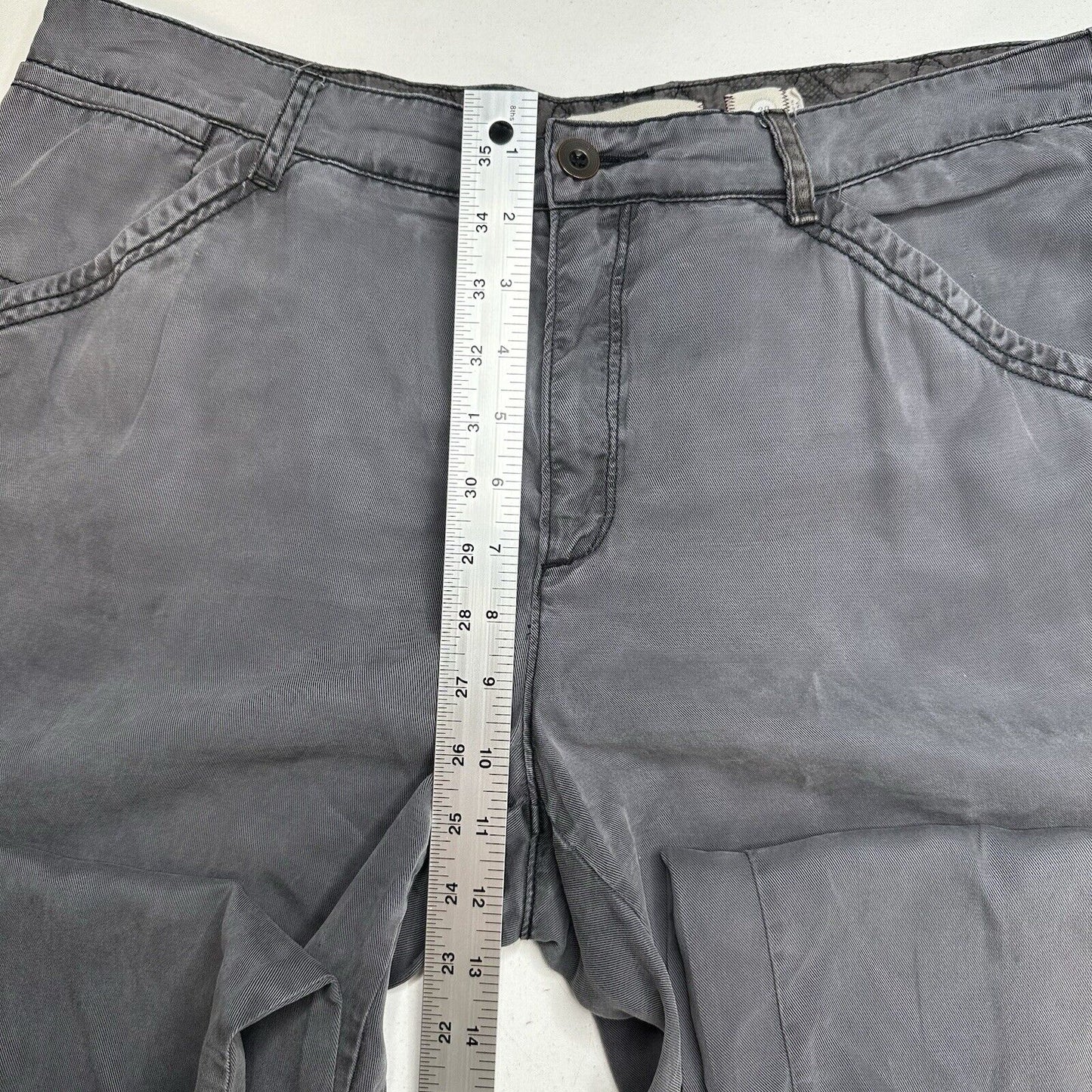 HEI HEI Anthropologie Pants Womens 32 14 Gray Cargo Lyocell Tencel Beach Lounge