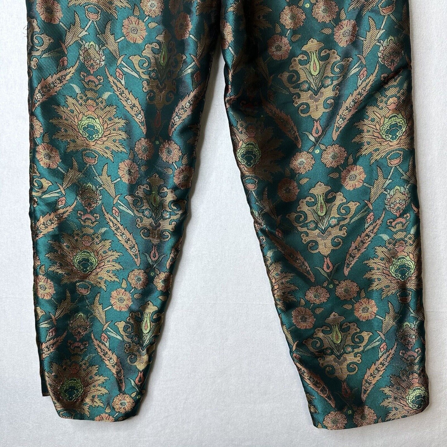 Maeve Pants Small Melyssa Jacquard Straight Ankle Trouser Boho Anthropologie