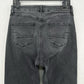 American Eagle Jeans Womens 8 Curvy Mom High Rise Stretch Faded Black Denim