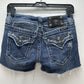 Miss Me Shorts Womens 27 Cut Off Lowrise Denim Distress Jewels Western Cowboy