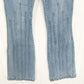 Judy Blue Jeans 3 26 Bootcut Fan Fare Blue Denim Exposed Seams Western Cowboy