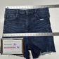 American Eagle Shorts Women 14 Curvy Super Hi Rise Shortie Next Level Blue Denim