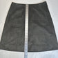 Aritzia Babaton Skirt Womens 8 Modern Mini Gray Faux Suede Vegan Short Zip EUC