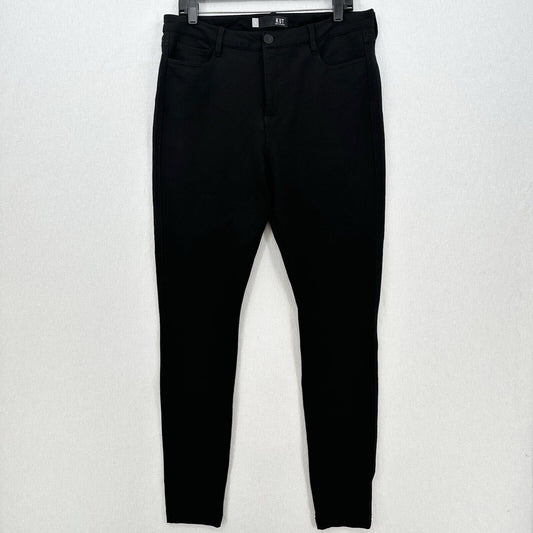 Kut From The Kloth Pants 16 Fab Ab Toothpick Skinny Hi Rise Black Ponte Knit EUC