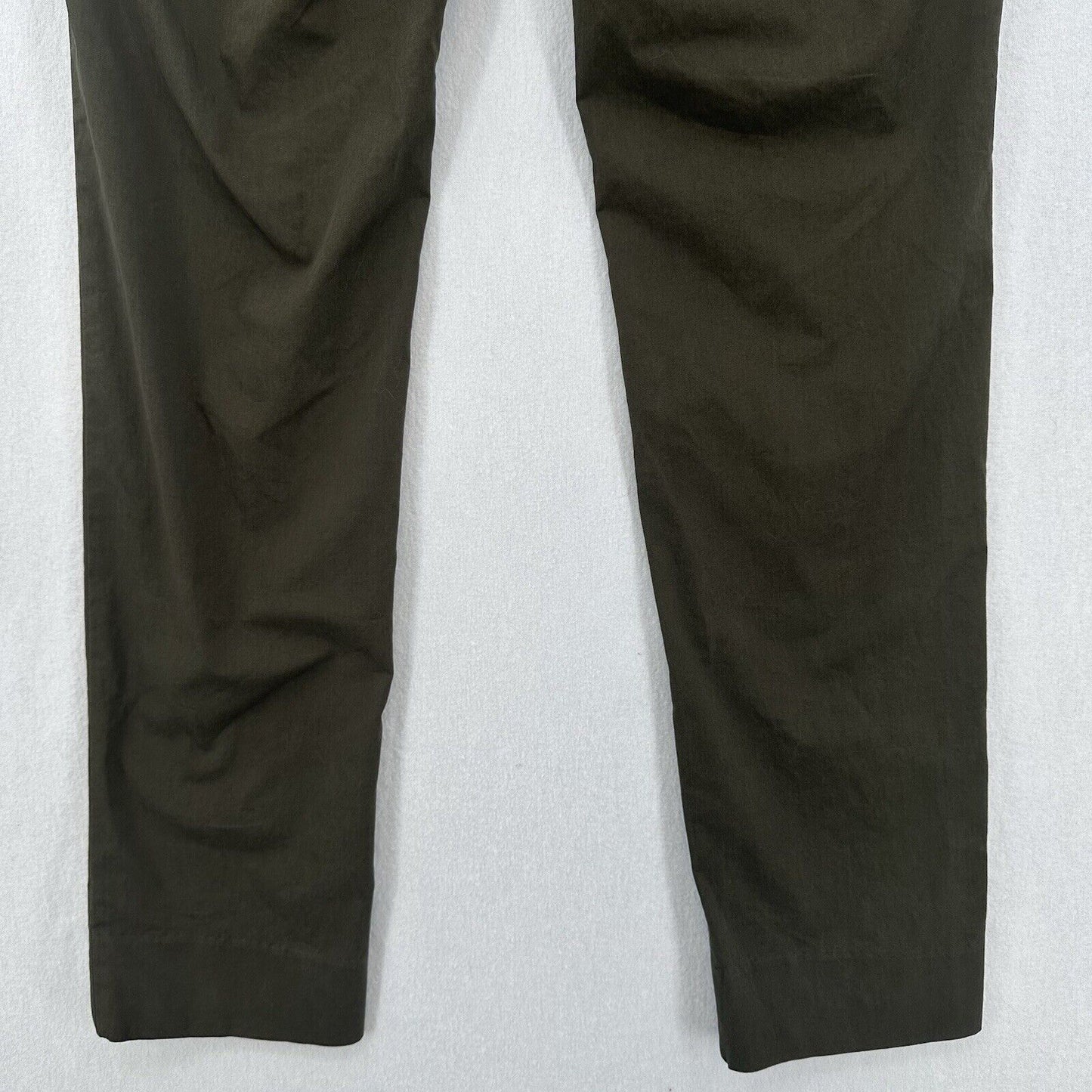 L Estrange Pants Mens Large The 24 Trouser Slim Fit Tapered Khaki Green Stretch