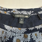 Toad Co Dress Medium Windmere II Shift Tshirt Stretch Blue Floral Pockets EUC