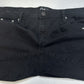 Earl Jeans Womens 16 Capri Black Denim Cuffs Rhinestone Embroidery Jewel Western