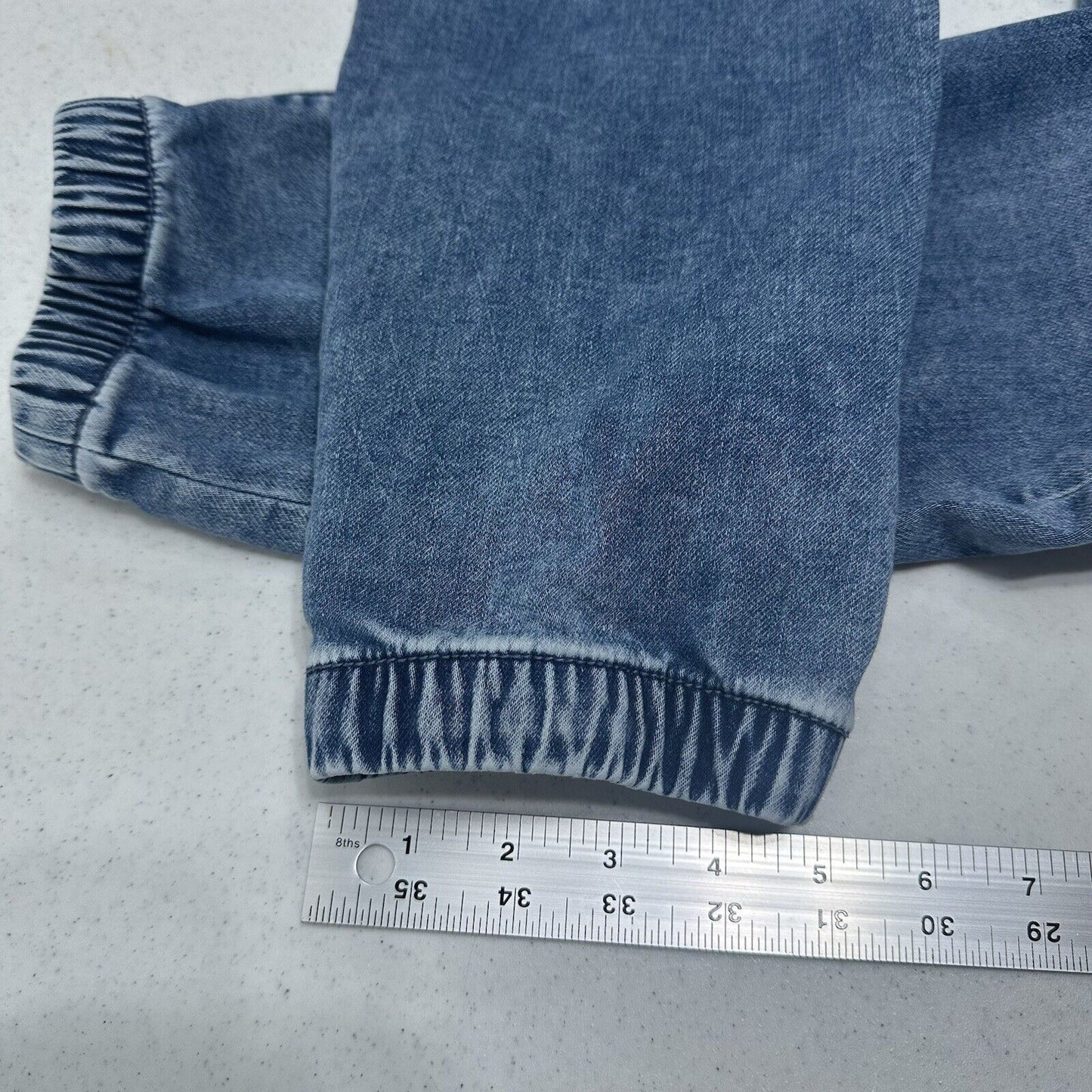 American Eagle Jeans 14 Jogger Next Level Stretch Blue Denim Comfy Cozy EUC