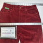 Empyre Jeans Womens Large 12 Corduroy Tori Baggy Straight Red Preppy Skater