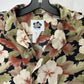 Hilo Hattie Shirt Mens Large Floral Vintage Hawaiian Button Up Tropical USA