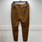 Spanx Leggings Womens 1X Faux Suede Brown Caramel Pull On Pants Slimming EUC